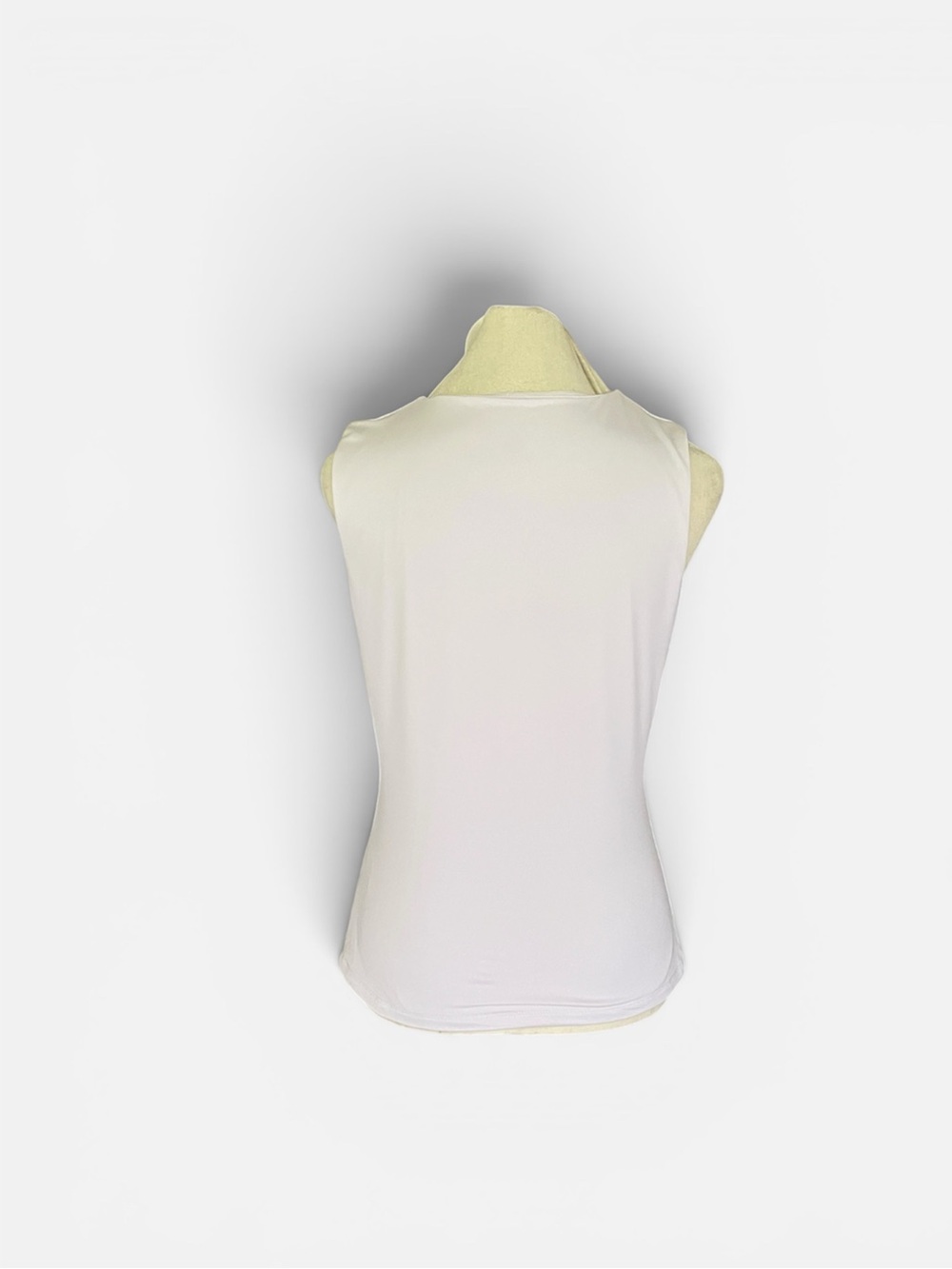 Tahari Modern Essentials Seamless Sleeveless Tank Top in White Women's Sz Small - Picture 4 of 9